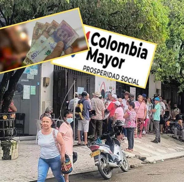 Así se ven las filas en algunas sedes del Banco Agrario para reclamar el subsidio de Colombia Mayor