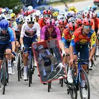 Caída en el Giro de Italia