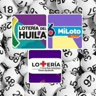 Foto de balotas y de Miloto, Lotería Cruz Roja y Lotería de Huila, en nota de Miloto, Lotería Cruz Roja y Lotería de Huila, resultados martes 13 de mayo 2025