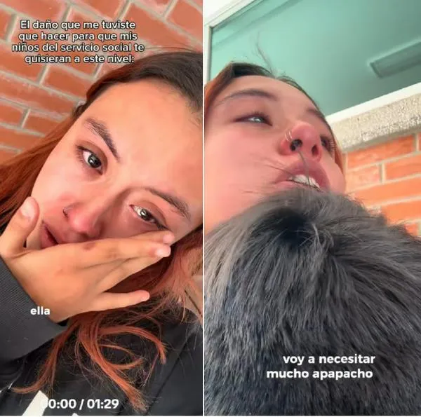 Video viral: profesora llora por terminar con su novio y alumnos la consuelan