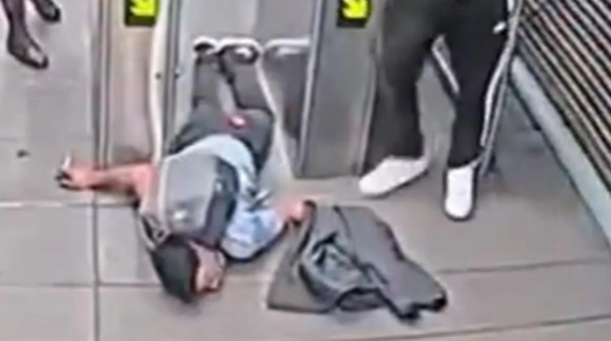 Caída en Transmilenio