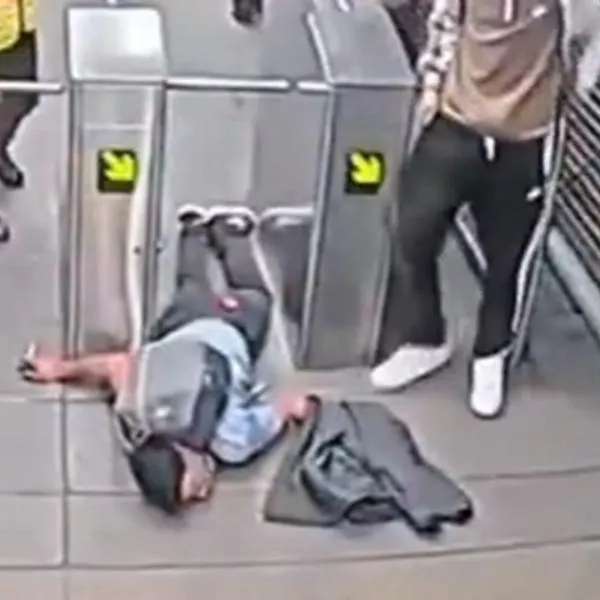 Caída en Transmilenio
