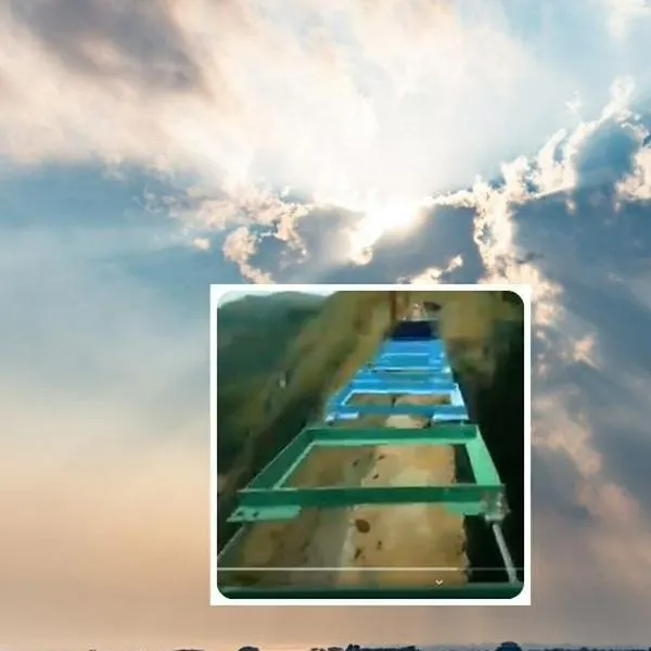 Fotos de cielo y Paso del Ángel, en nota sobre dónde queda la escalera colgante más larga de Colombia, muy cerca desde Bogotá