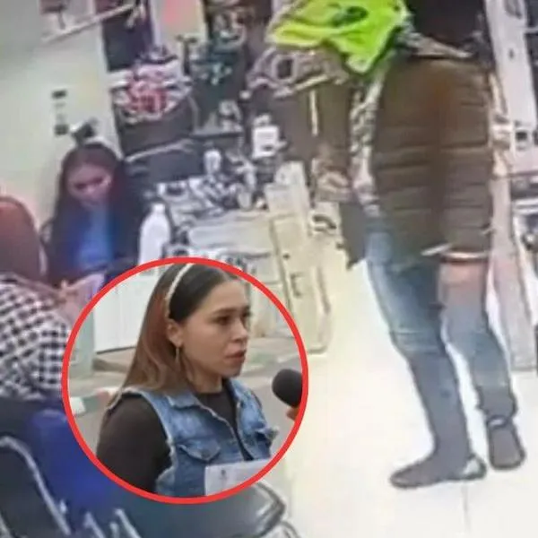 Dentro de margen Lina Marcela Chávez, hermana de Yésica Chávez, la mujer asesinada por su expareja (policía) en Bogotá