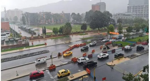 Lluvia en tiempo real Bogotá hoy: aguacero en la ciudad causa trancones
