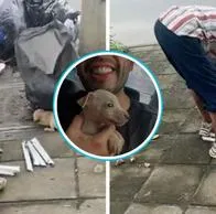 [Video] Joven paró a sujeto que estaba agrediendo a un cachorro y lo logró rescatar