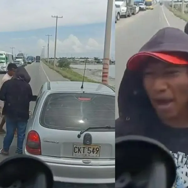 Peaje ilegal en Tasajera: video de retén que asusta a conductores en Magdalena, ya que les piden hasta 20.000 pesos para dejarlos pasar.