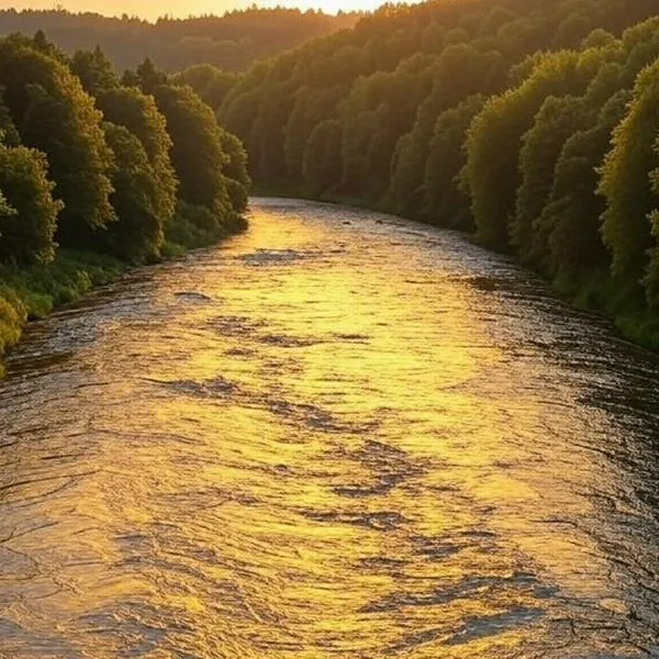'Río de oro' ilustrativa, en nota sobre en el que hallaron casi 65 toneladas del metal precioso