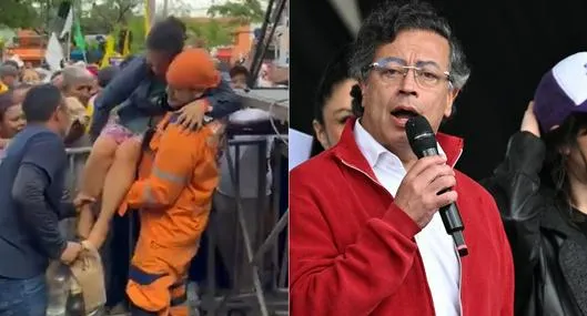 Evento de Gustavo Petro en Barranquilla terminó con personas descompensadas