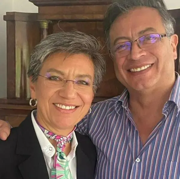 Claudia López y Gustavo Petro