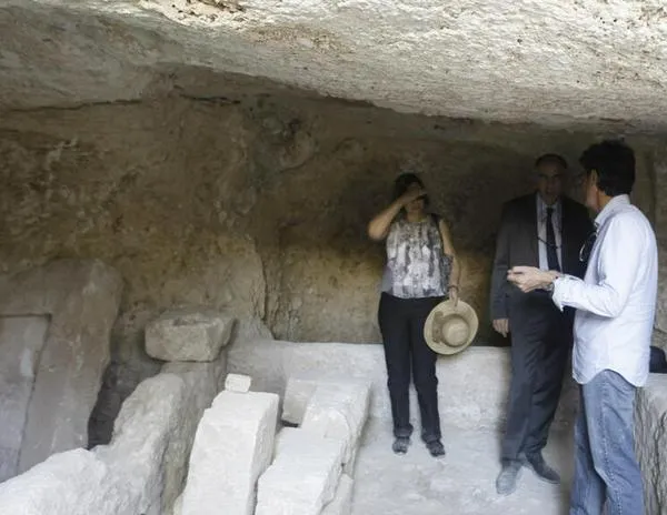 Palestinos temen que Israel se apodere de un yacimiento arqueológico en Cisjordania