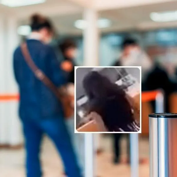 Foto de mujer y banco, en nota sobre mujer en banco dijo ser esposa de Jesús de Nazareth y pidió millonada: hay video