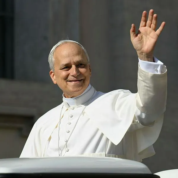VATICAN CITY, VATICAN - MAY 18: (EDITOR NOTE: STRICTLY EDITORIAL USE ONLY - NO MERCHANDISING) Pope Leo XIV leads the inauguration Mass of his Papacy in St. Peter's Square on May 18, 2025 in Vatican City, Vatican. Pope Leo XIV (formerly Robert Francis Prevost) presided over his inauguration mass in St Peter's Square after his election on May 8th. Pope Leo XIV (formerly Robert Francis Prevost) presided over his inauguration mass in St Peter's Square after his election on May 8th. (Photo by Vatican Media/Vatican Pool - Corbis/Getty Images)