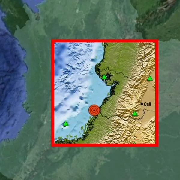 Temblor en Colombia de magnitud 4.7 con epicentro en el Océano Pacífico 