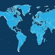 Foto de mapamundi, en nota de qué países pasan por línea de Ecuador: Colombia es uno y así son otros del mundo