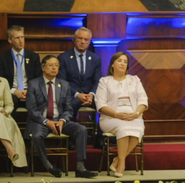 Gustavo Petro y Dina Boluarte