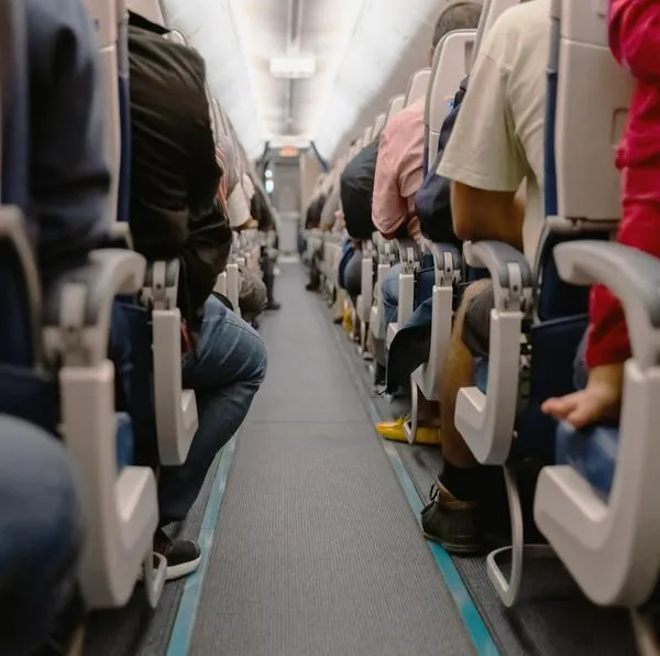 Interior de un avión