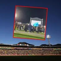 Matrimonio en El Campín antes de partido Millonarios: video y crítica de Vélez