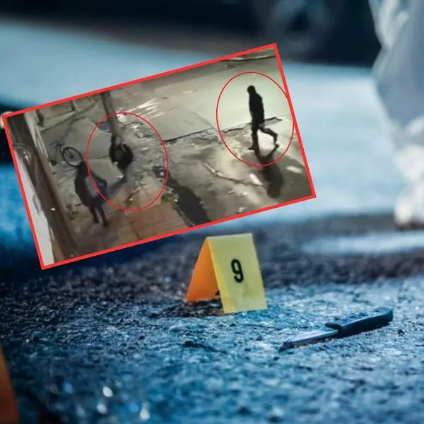 Momento en el que un sicario se acerca para acabar con la vida de una mujer en Barrios Unidos, Bogotá