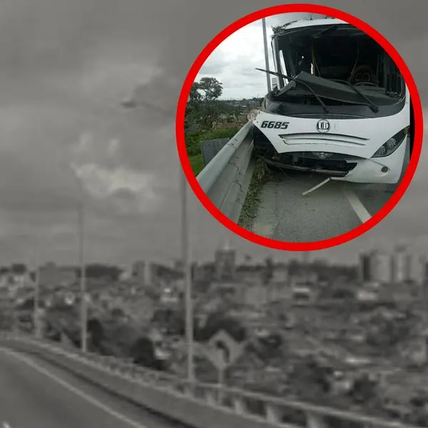 Accidente de bus en Quindió.
