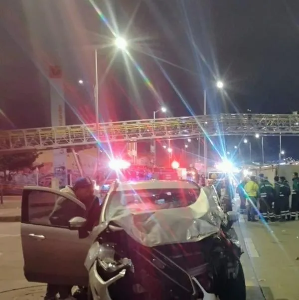 Grave accidente en Bogotá sobre la autopista sur con Carrera 50 