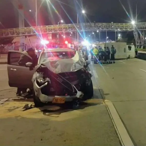 Accidente de tránsito en Bogotá: autopista sur está cerrada y hay trancón