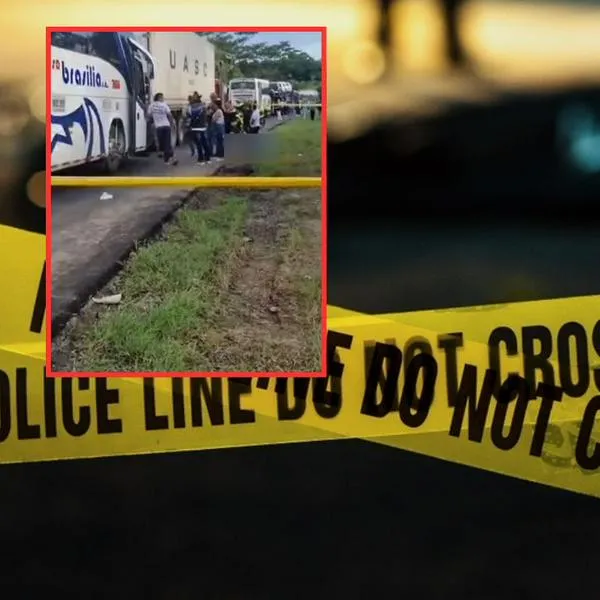 Vía del Cesar donde asesinaron a un hombre que bajó de un bus afectado por bloqueos del paro en Cesar