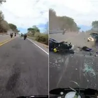 Accidente de motos en México quedó grabado entre Taxco y Zacapalco: acá, video