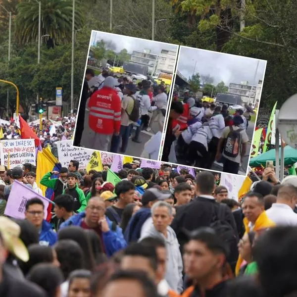 En las protestas de este 28 de mayo, unos encapuchados agredieron a un hombre en la carrera 30 de Bogotá