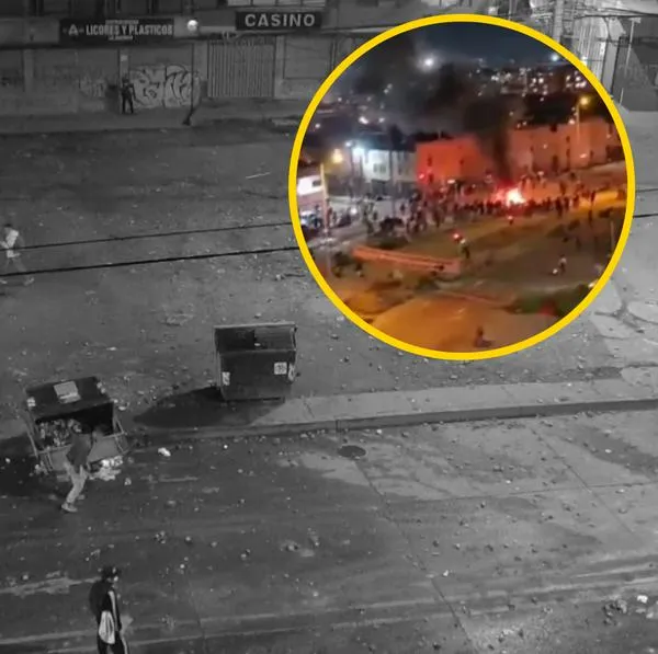 Bloqueos y enfrentamientos en Bogotá