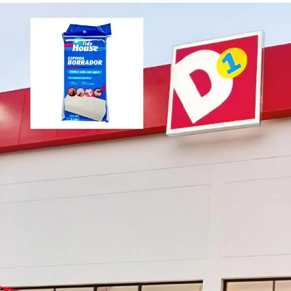 Tienda D1 productos: sacó esponja borrador para cocina, carros y más en $3.000 