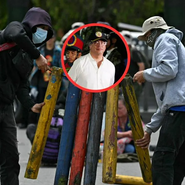Al parecer, contrataron extranjeros para que armen bloqueos y disturbios en Bogotá. Hubo encapuchados que dañaron semáforos y quemaron llantas. 