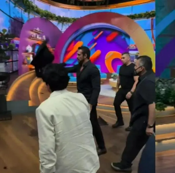 Famoso luchador se fue a los golpes en pleno programa de televisión: hay video
