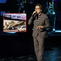 Andrés Calamaro en Bogotá: lo recibieron con mensaje antitaurino y él respondió