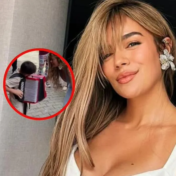 Karol G emocionada con un talentoso niño tocando el acordeón en Valledupar