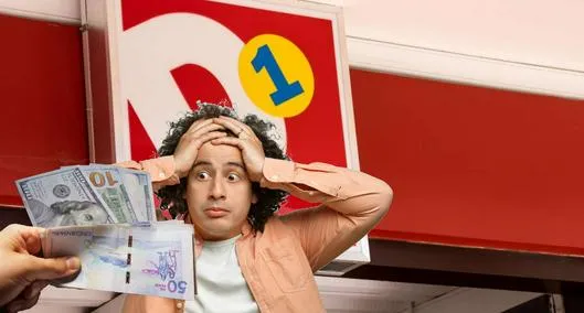 Cliente del D1 preocupado porque la cadena no recibirá más dólares en mal estado desde el primero de junio