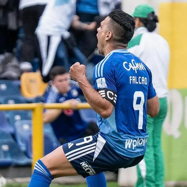 Radamel Falcao le hizo gol a Santa Fe con Millonarios y se acerca a Dayro Moreno