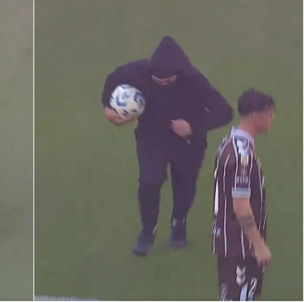 Final del fútbol argentino: hombre se robó el balón por mensaje AFA de piratería