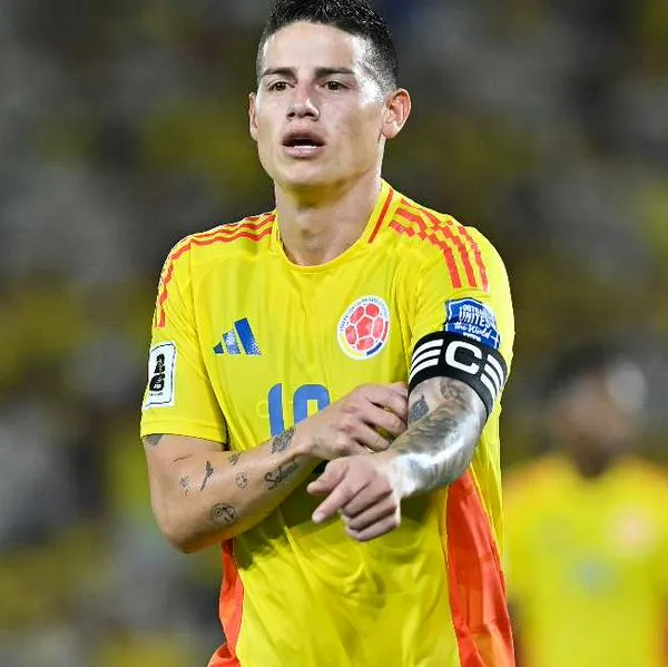 Foto de James Rodríguez, en nota de cómo clasifica Colombia a Mundial 2026 si le gana a Perú: cifras de Eliminatoria