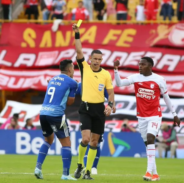 Carlos Ortega en Santa Fe vs. Millonarios