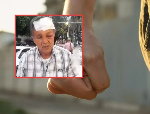 Video: Adulto mayor golpeado con casco por reclamar a motociclista imprudente