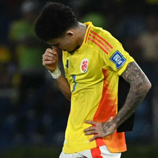 Foto de Luis Díaz, en nota de prensa en Perú pulló a Colombia sin Luis Díaz y James Rodríguez en Eliminatoria