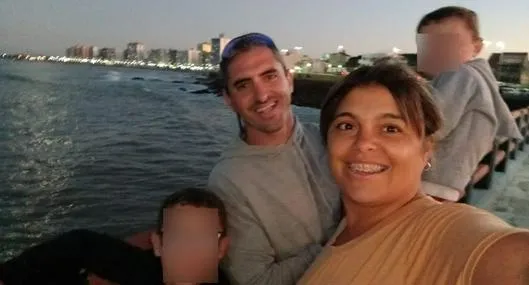  Fernando Dellarciprete junto a su esposa y dos hijos, a quienes asesinó en Tres Arroyos (Buenos Aires) y luego se quitó la vida