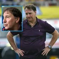 Néstor Lorenzo durante el partido de Colombia vs. Perú. El entrenador tuvo que aclarar la supuesta pelea con Jhon Jáder Durán