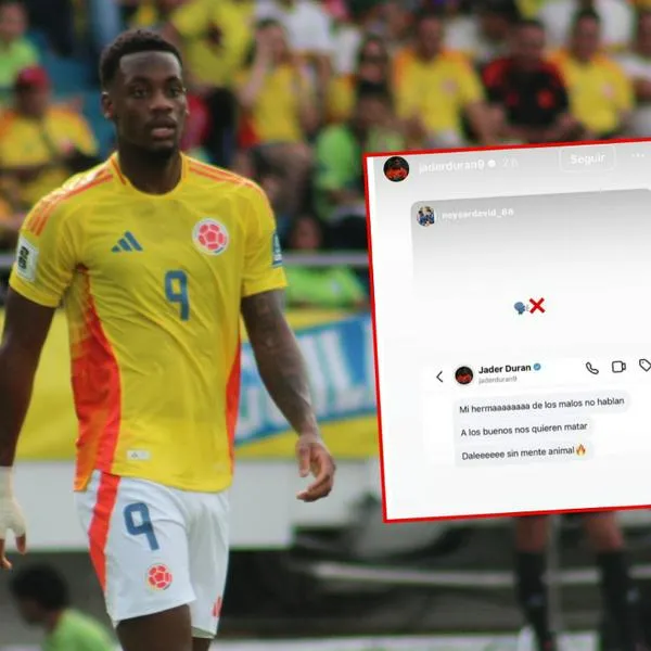 Chat Jhon Jáder Durán con Néiser Villarreal enciende polémica Selección Colombia