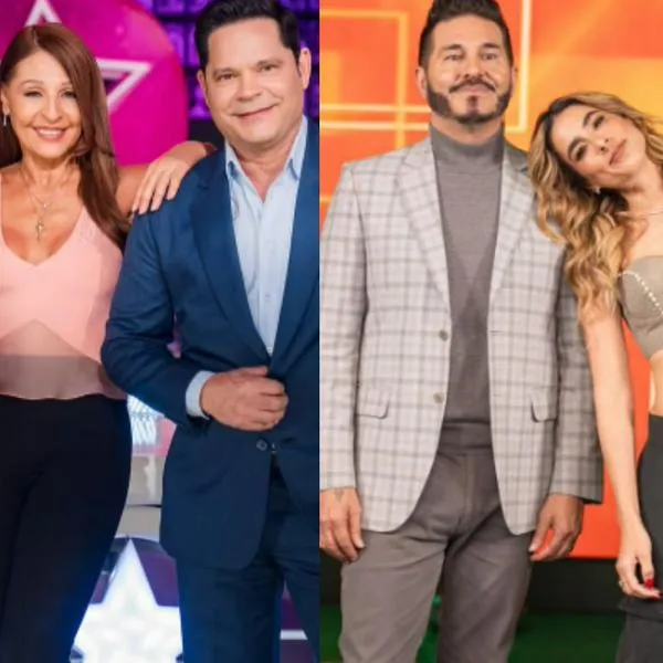 Jurados de 'Yo me llamo' y presentadores de 'La casa de los famosos' /Instagram: @cesarescola y @carlagiraldo