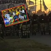 Protestas en Buenos Aires antes del partido Argentina vs. Colombia