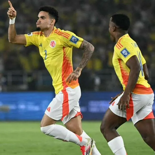 Foto de Luis Díaz, en nota de que Luis Díaz en Argentina es calificado de casi maradoniano por gol en Eliminatoria