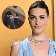 Genevieve Chenneour durante una premiación. En círculo, el momento en el que la intérprete enfrentó a un ladrón que quiso robarle el celular