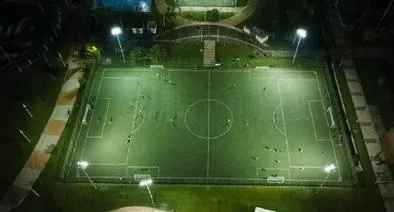 Cancha de fútbol del Distrito en nota sobre cómo reservar
